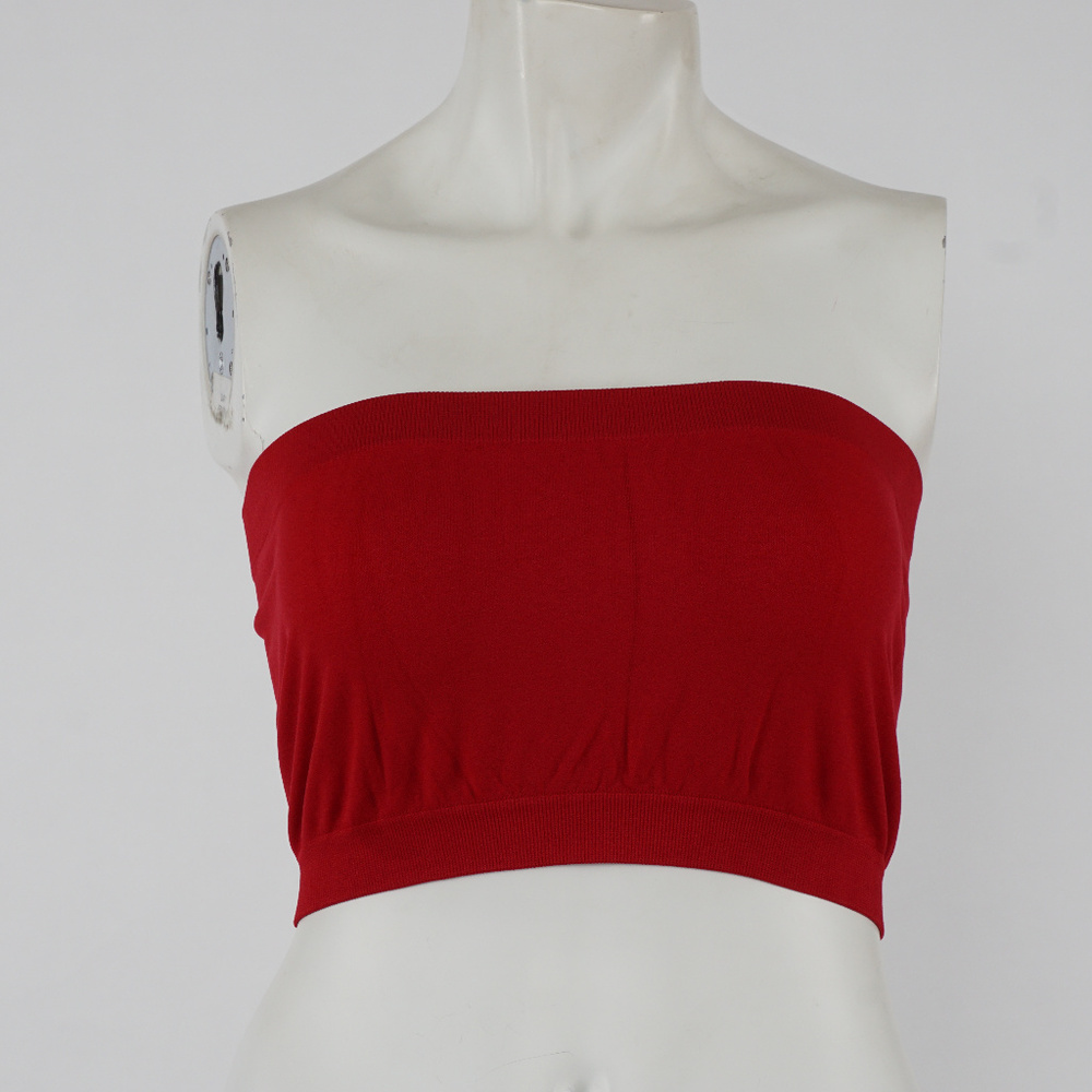 Super Soft Strapless Bra Bandeau Tube Top - Picture 2 of 3